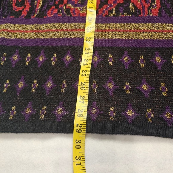 Silver Threads Sweater Multi-Color Pullover Y2k 80s 90s Vtg Size Large - Picture 6 of 9